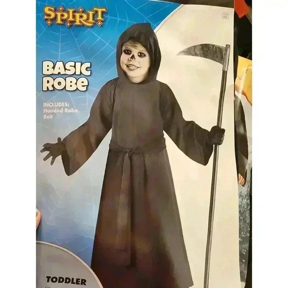 Basic Toddler Reaper Robe Costume - Picture 2 of 2
